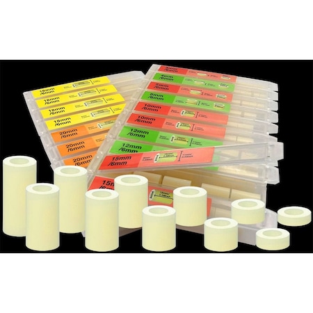 Florida Tools Nylon Spacers Round Plastic Wall Plate Standoff Assortment Kit 151 pcs FT920A