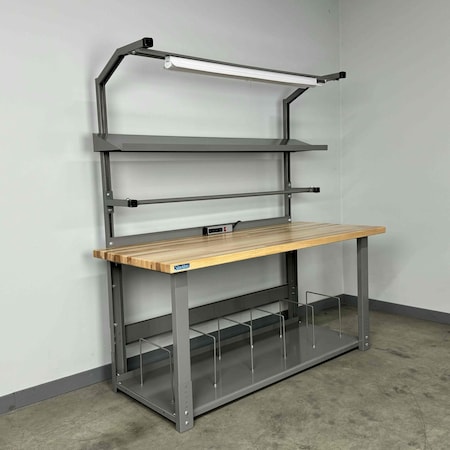 Stackbin Workbenches, 60" W, 1000 lb. M6036BDN-GY