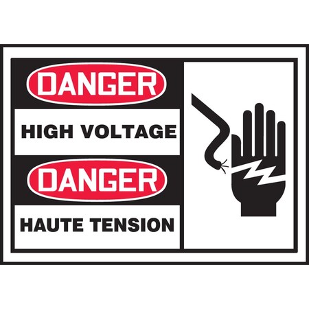 Accuform FRENCH BILINGUAL OSHA DANGER FBLELC055VSP