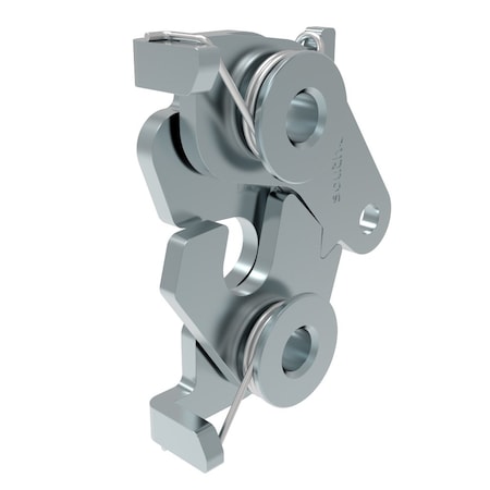 Southco Rotary Push To Close Latch, Medium Size, Bottom Trigger, 8.3 mm .33 in Through Hole Steel R4-20-10-501-10