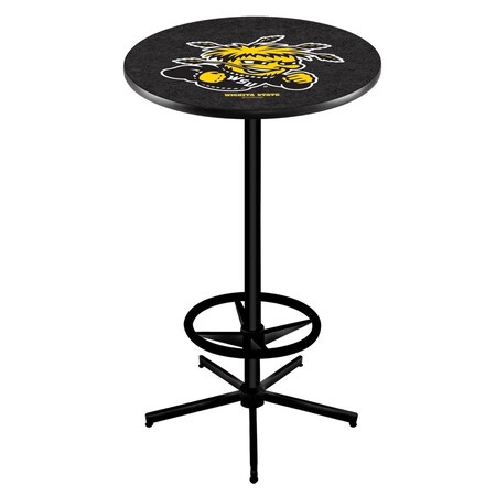 Holland Bar Stool Co 42" Black Wichita State Pub Table L216B4236WichSt