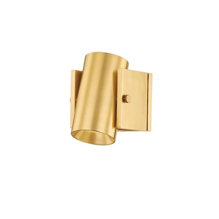 Hudson Valley Lighting Nowra 1 Light Wall Sconce 4.75 In. Aged Brass 2306-AGB