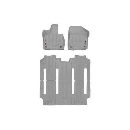 Weathertech Grey, Front and Rear Floorliners 461641-1-2