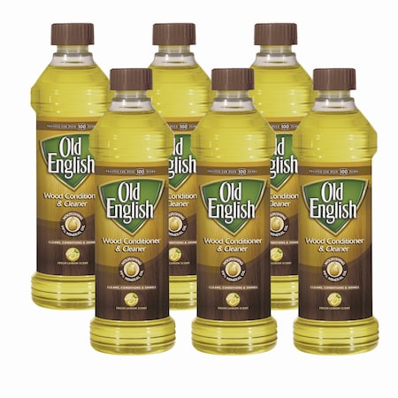 Old English® Oil, Furniture, Fresh Lemon, 16 oz Bottle, PK6 62338-75143