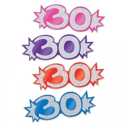 Goldengifts DDI 1907440 Mini Glittered Foil 30 Cutouts, 24PK GO2204775