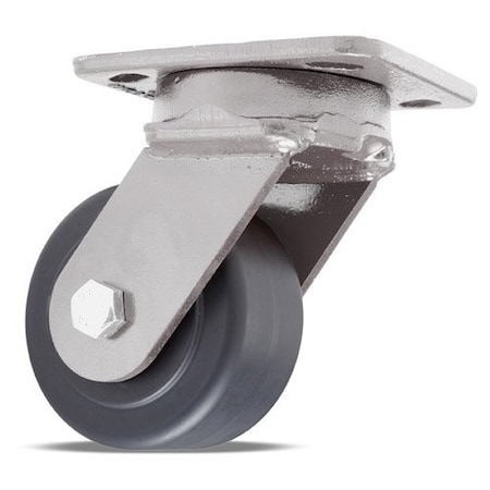 Hamilton Kingpinless Swivel Caster, 4" x 2" Nylast Cast Nylon Wheel, 1/2" Sealed Precision Ball Bearings S-ZFWH-4NYB-4SL-FB