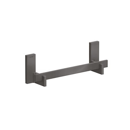 Axor Universal Rectangular Towel Bar, 12" in Brushed Black Chrome 42613340
