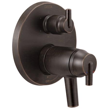 Delta Trinsic Two Handle TempAssure 17T Series Valve Trim with 6-Setting Integrated Diverter T27T959-RB