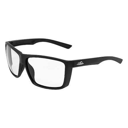 Globus Safety Glasses, Black, Clear BH3361PFT