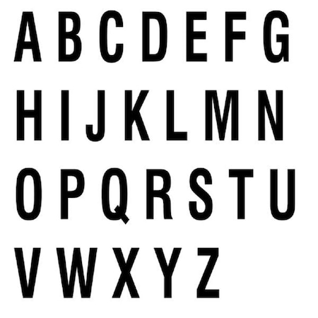 Accuform LETTERS NUMBERS MAGNETIC NAM802BK