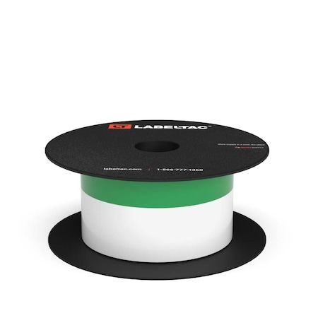 Labeltac LabelTac 4 and Pro Model Arc Flash Continuous Header Stock 2in x 75ft, 0.50in Header Stripe Green LT205AFC-0.5