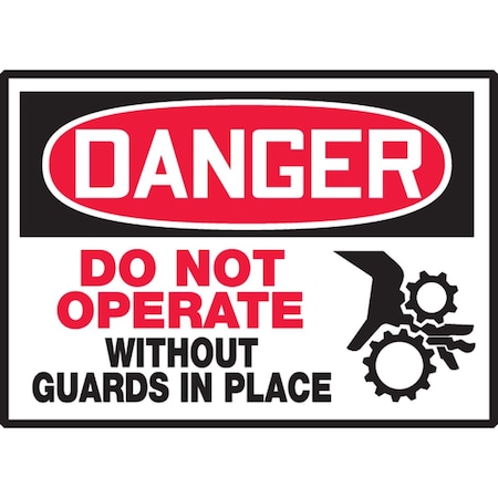 Accuform Danger Safety Sign LEQM137VSP