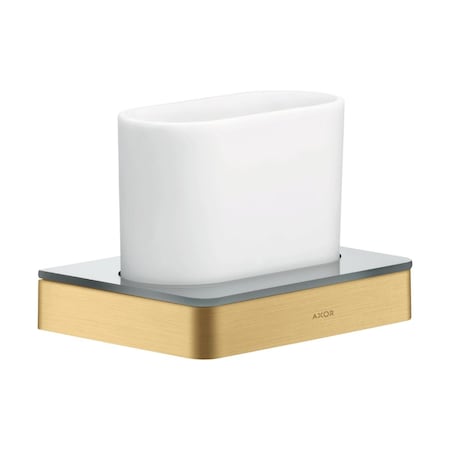 Axor Universal SoftSquare Tumbler in Brushed Gold Optic 42834250