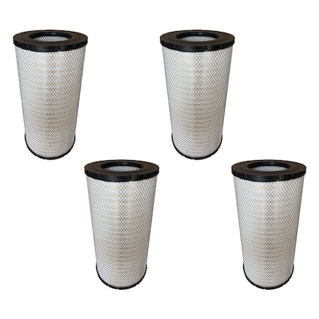 Mytee Products Engine Air Filter for Semi-Truck for Kenworth T800W, W900 Replaces P534925, 4PK EAF-P534925x4