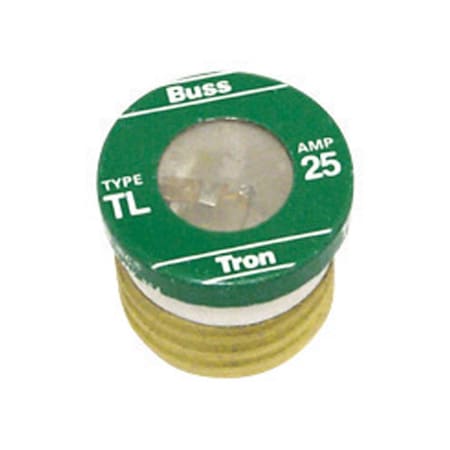 Eaton Bussmann Bussmann 25 amps Time Delay Plug Fuse, 10PK BP/TL-25