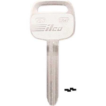 Kaba Ilco Toyota Nickel Plated Automotive Key, TR47 / X217, 10PK AF01435113