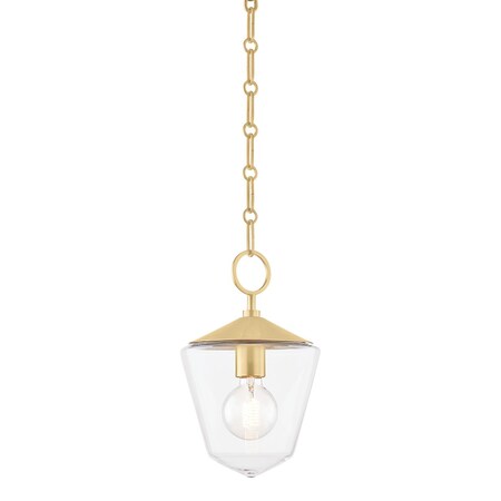 Hudson Valley Lighting Greene 1 Light Pendant 8 In. Aged Brass 8308-AGB