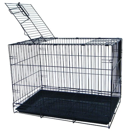 Peticare 20 in. Small Animal, Dog Kennel Cage - Black PE2690777