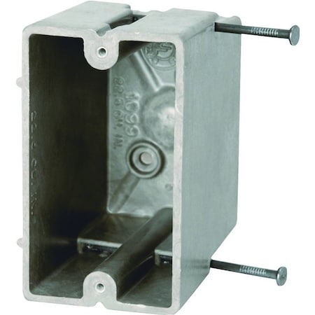 Fiberglassbox Electrical Box, 1-Gang, 2-Outlet, 4-Knockout 1099-N