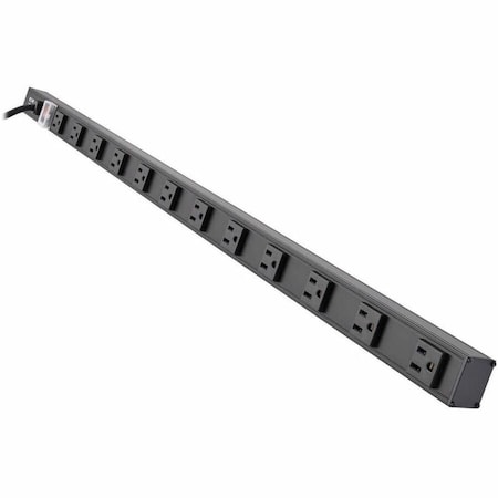 Eaton Tripp Lite Series 12-Outlet Vertical Power Strip, 120V, 15A, NEMA 5-15P, 15 ft. 4.57 m Cord, 36 PS3612B