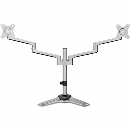 Rocstor ERGOREACH EP11 PREMIUM ALUMINUM DUAL-SCREEN MONITOR STAND, SUPPORTS UP TO TWO 32 Y10N017-S1