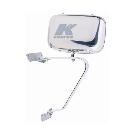 K-Source OEM Replacement Single Chrome Manual Foldaway Without Heated Mirrors H3661