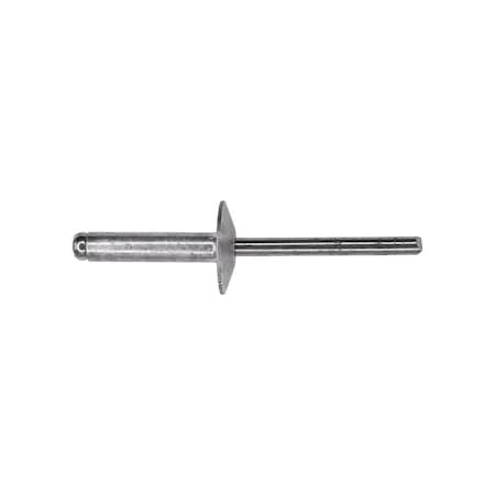 Auveco Large Flange Rivet 3/16in Diameter 1/2in-5/8in Grip Aluminum/Steel, 25PK 17466