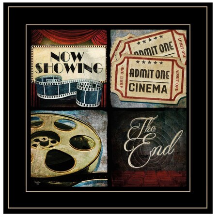 Homeroots At The Movies I 3 Black Framed Print Wall Art 406600
