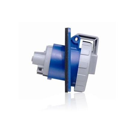 Leviton Industrial Grade Receptacle, Watertight, 20 Amp, 250 Volt 3-Phase 420R9W