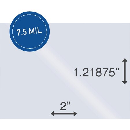 Centurion 2''x1.21875'' Label Holder, 1000PK 1192006
