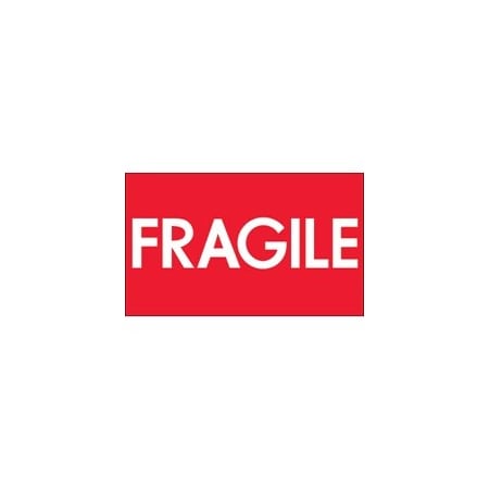 Bubblefast 3 x 5'' - ''Fragile'' High Gloss Labels BFDL1082
