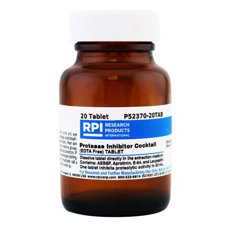 Rpi Protease Inhibitor Cocktail, EDTA- Free, 20 Tablets P52370-20TAB
