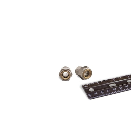 Oil-Rite Gasketed Window Sight NPT Thread - 1/4in. NPT, 5/8in., None, 125 PSI, Buna-N, 5/16in. B1740-1