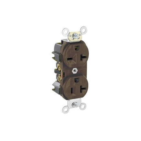 Leviton Commercial Grade Duplex Receptacle, 20 Amp, 125/250 Volt 5844