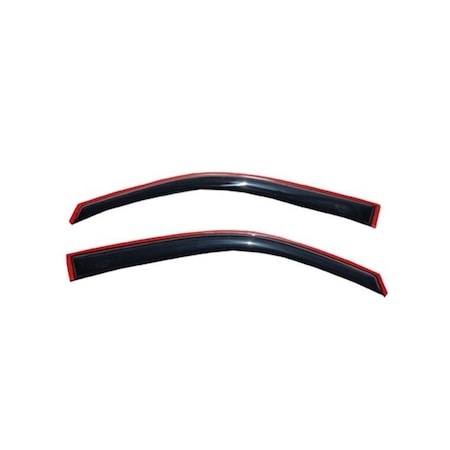 Ventshade Rainguards, Aerodynamic Design, In-Channel, Smoke, Acrylic, Set Of 2 192741