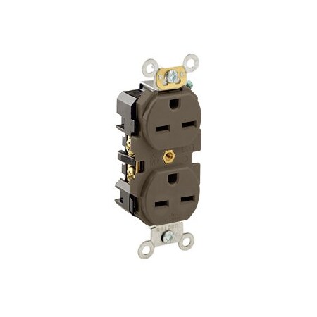 Leviton Industrial Series Heavy Duty Grade Duplex Receptacle, 15 Amp, 250 Volt 5662