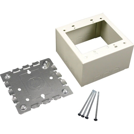Legrand Device Box, Gang Box Type, 2 Gangs, Steel V5744-2