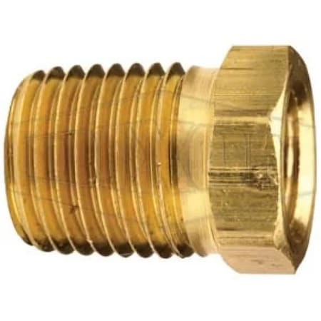 Dixon Hex Head Pipe Bushing, 3/8 x 3/4 in Nominal, MNPT x FNPT End Style, Brass, Domestic 3731206C