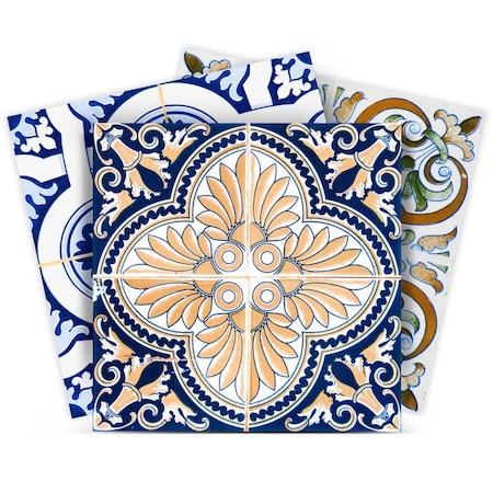 Homeroots 6" X 6" Dianna Mutli Mosaic Peel And Stick Tiles 390670