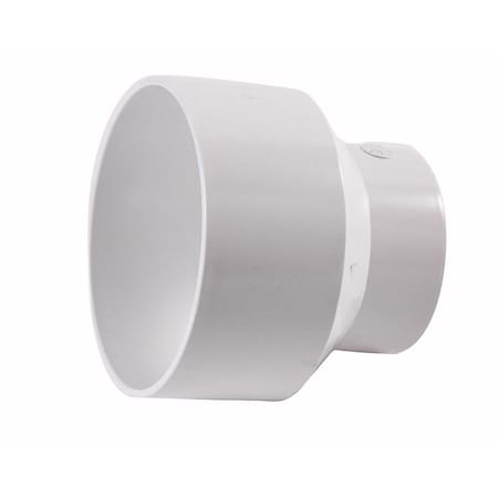 Plastic Trends NDS Schedule 35 6 in. Hub each X 4 in. D Hub PVC Reducing Coupling 1 pk 6P07