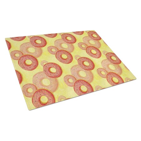 Carolines Treasures Watercolor Just Donuts Glass Cutting Board, Large BB7561LCB