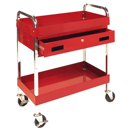 Performance Tool Two Shelf Utility Cart w/Drawe W54004