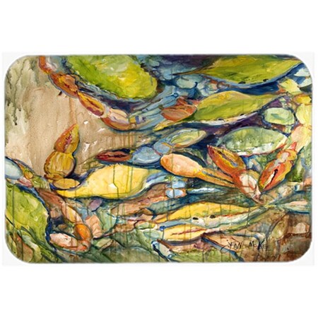 Carolines Treasures Jubilee Blue Crab Glass Cutting Board- Large JMK1102LCB