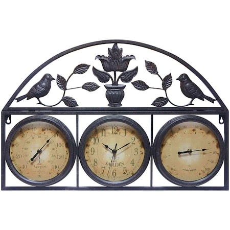 Infinity Instruments Clock/Thermometer/Hygrometer,  20351RU-TCH