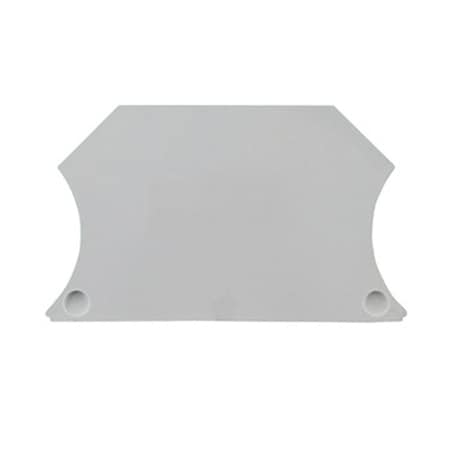 Automation Systems Interconnect DIN Rail Terminal Block End Cover For Use W/ ASI1492J3 and ASI1492J4 DIN Rail Terminal Blocks, 25PK ASI1492EBJ3