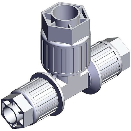 Smc High Purity Fitting, Reducer, PFA, Tee LQ3T5A-R9