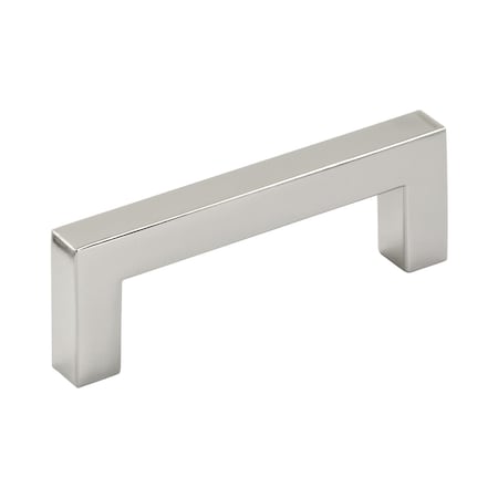Amerock Monument 3 in 76 mm Center-to-Center Polished Nickel Cabinet Pull BP36578PN