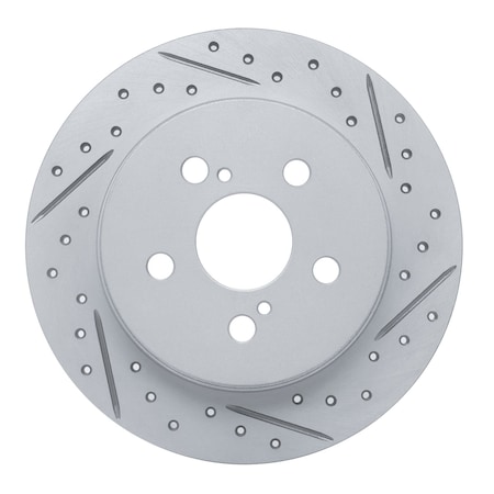 Dynamic Friction Co DFC Geoperformance Rotor - Drilled and Slotted 830-76083R