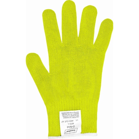 Ironwear 10 Gauge Seamless HPPE A7 Cut Resistant Knit Glove, Lime, Small 4970-L-SM
