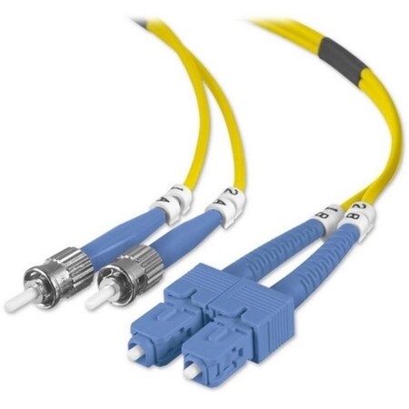 Belkin Duplex Fiber Optic Cable /St/Sc/8.3/125/ 10M F2F80207-10M